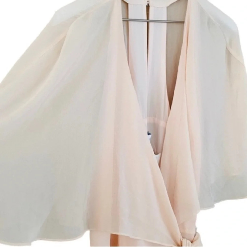 Modcloth Wedding Wrap Maxi Dress Wrapped in Rapture Light Pink Sz 2 - Picture 7 of 11